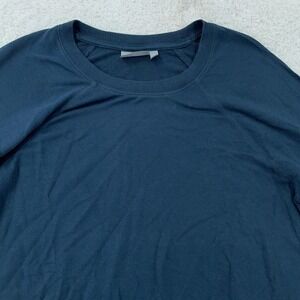 Athleta Sweater Womens XS Navy Blue Asymmetrical Wrap Hem Long Sleeve Pullover‎